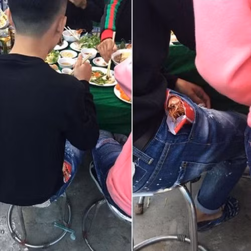 Phần đồ ăn của chị Mai không lấy mọi người lại tiếp tục chia đều thành 5 phần. Nhìn khung cảnh đó khiến chị lập tức có ác cảm với phong tục ăn cỗ lấy phần ở quê chồng.