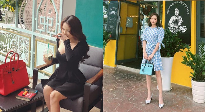 Sam còn có bộ sưu tập túi hiệu đắt đỏ khiến người khác phải choáng ngợp, có thể kể đến như chiếc túi Chanel Black Resin Evening On The Moon Minaudiere có giá khoảng 250 triệu đồng, chiếc clutch hình cầu trị giá khoảng 300 triệu, túi Hermes Birkin 500-600 triệu hay một chiếc khác cũng của Hermes với giá khoảng 300-400 triệu đồng.