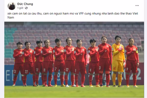 Gianh ve du World Cup, HLV Mai Duc Chung viet gi tren Facebook?