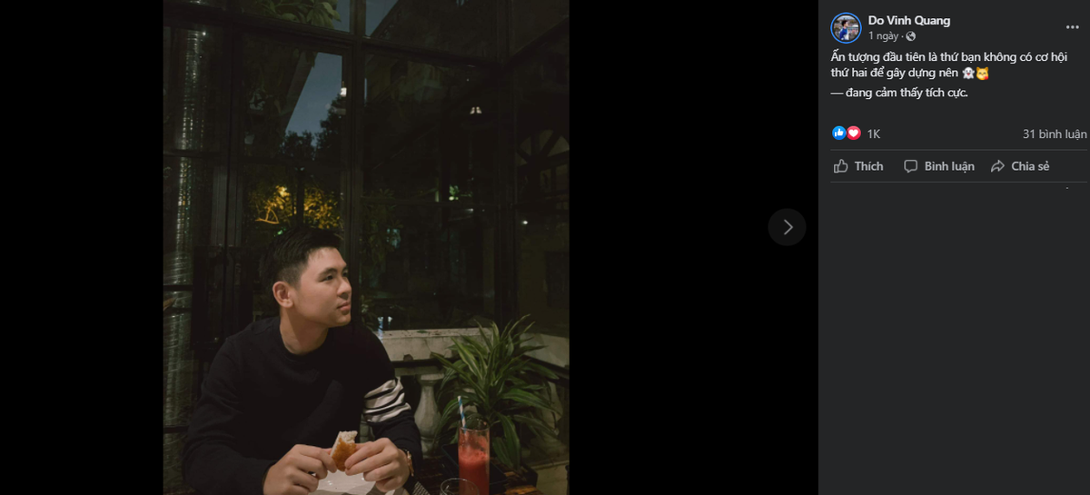 Trong khi người hâm mộ hy vọng CLB Hà Nội sẽ giữ chân được cầu thủ Quang Hải khi anh vẫn chưa tìm thấy "bến đỗ" mới thì trên mạng xã hội, chủ tịch đội bóng Thủ đô là Đỗ Vinh Quang- cậu út nhà bầu Hiển đã có động thái khiến netizen gây xôn xao.