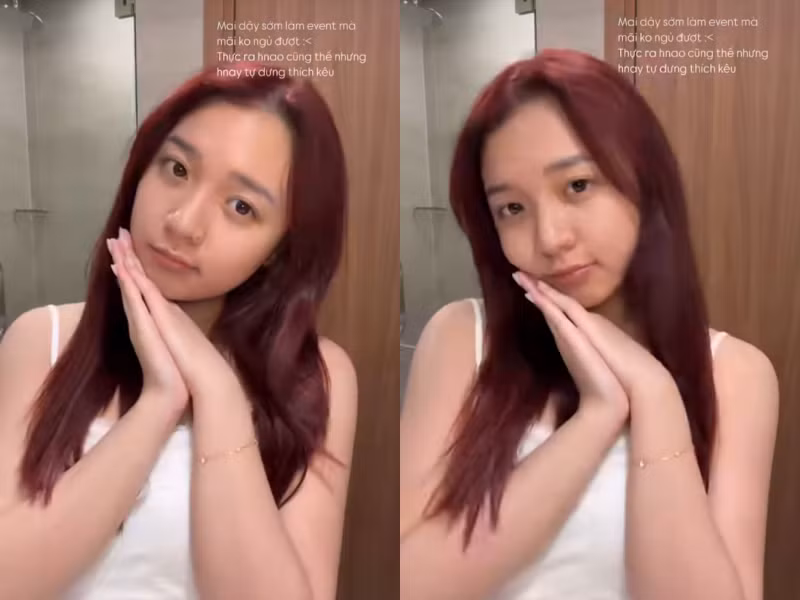 Không còn lớp makeup kỹ càng, son môi sắc sảo hay ánh đèn studio hỗ trợ, MC Phương Thảo hiện lên trong khung hình với làn da mộc, tóc xõa và nụ cười nhẹ nhàng, mộc mạc.