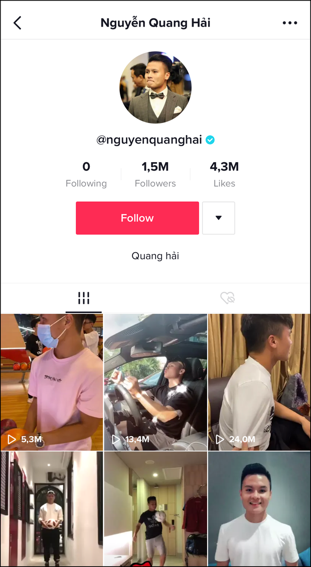 Ngay khi lùm xùm "bị cắm sừng" xuất hiện vào tối qua (2/11), Quang Hải đã xóa hết những bức ảnh chụp cùng Huỳnh Anh trên Instagram. Tuy nhiên, không rõ vì lý do gì mà tiền vệ sinh năm 1997 vẫn giữ lại một bức ảnh trong ngày sinh nhật của bạn gái trên Facebook.