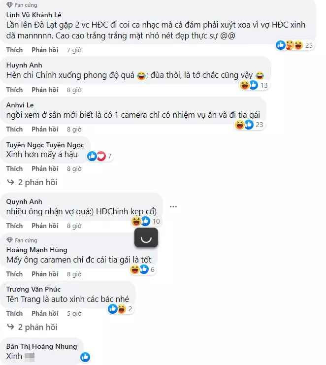 Hình ảnh bà xã Chinh "Đen" lập tức bị các camera "tia". Song gây chú ý, dù bị chụp lén nhưng nhan sắc Hà Trang vẫn cứ là "đỉnh của chóp".