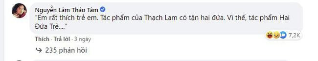 Câu chuyện bắt đầu từ bình luận nhận được... 7,2 nghìn lượt tương tác của Thảo Tâm dưới một bài viết trên MXH facebook. Cụ thể, bên dưới bài viết về một bài văn có "công thức" mở bài quen thuộc với các thế hệ 8X, 9X: "Trong tất cả các loại hồn, em thích nhất là hồn Trương Ba", hot girl IELTS 8.5 đã để lại bình luận: "Em rất thích trẻ em. Tác phẩm của Thạch Lam có tận hai đứa. Vì thế, tác phẩm Hai đứa trẻ..."