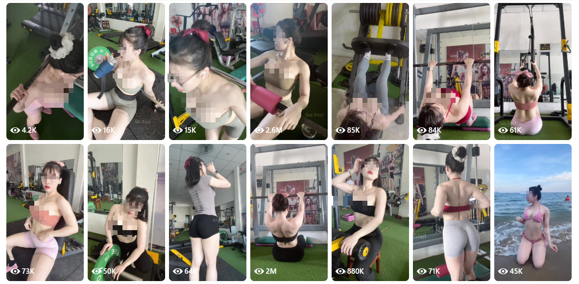 Dễ thấy, những bộ phận nhạy cảm đã được quay cận cảnh, khai thác triệt để vóc dáng săn chắc, thần thái quyến rũ và những động tác đẩy, nhún đầy mê hoặc.