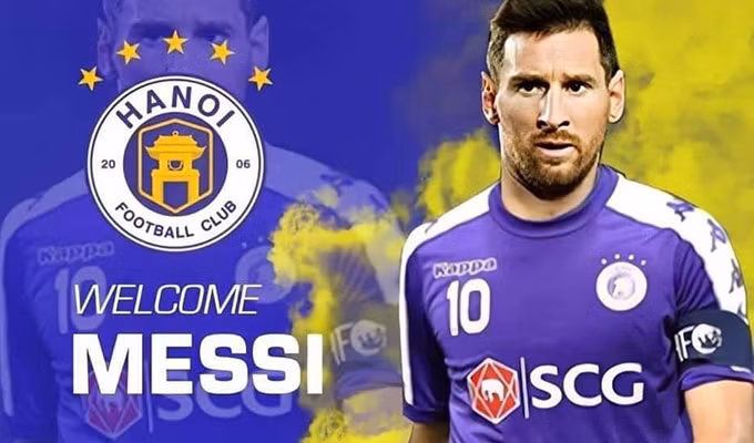 Giấc mơ Messi về thi đấu tại V.League được thực hiện hoá bằng bộ ảnh chế vô cùng hài hước.