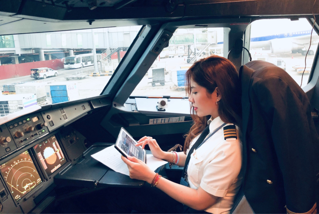 " Nữ cơ phó xinh đẹp nhất Việt Nam", "Bông hoa trong buồng lái"... là những mỹ từ mà dân mạng đặt cho Võ Hồng Hạnh, nữ cơ phó đang làm việc cho một hãng hàng không Việt Nam.