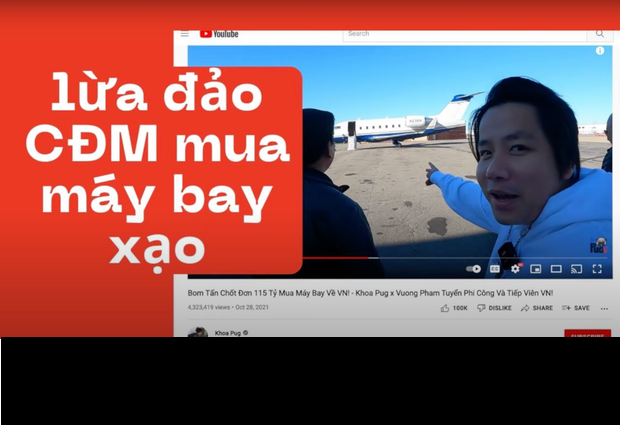 Mâu thuẫn đầu tiên đến từ việc sau khi lên check trang Controller - nơi chính Vương Phạm giới thiệu mình đã xem và đặt mua máy bay, P.D phát hiện thông tin về chiếc máy bay với số hiệu N236N - trùng khớp với số hiệu máy bay Vương Phạm và Khoa Pug mua vẫn còn nguyên trên website.