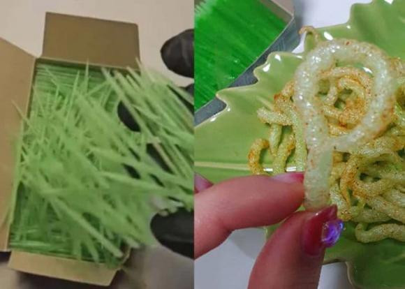 Được biết, những chiếc tăm xanh này có thể phồng lên khi được đem chiên là do phần lớn tăm xỉa răng ở Hàn Quốc đều được làm từ tinh bột ngô hoặc khoai tây trộn với sorbitol, một loại rượu có đường có trong trái cây và cũng có tác dụng như thuốc nhuận tràng tự nhiên ở nồng độ lớn. Do đó, về cơ bản, những chiếc tăm này đều được làm từ thành phần hữu cơ tự nhiên, có khả năng phân hủy sinh học và hòa tan trong nước.