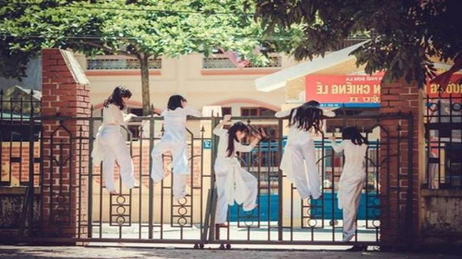 Nhưng có lẽ, lần sau cô nàng nên lưu ý chọn chỗ nào tường rào thấp, ít vật cản và tốt nhất là đừng nên mặc váy nữa hoặc nếu có thì cũng phải nhìn trước ngó sau cẩn thận rồi mới tìm chỗ "hạ cánh" an toàn.