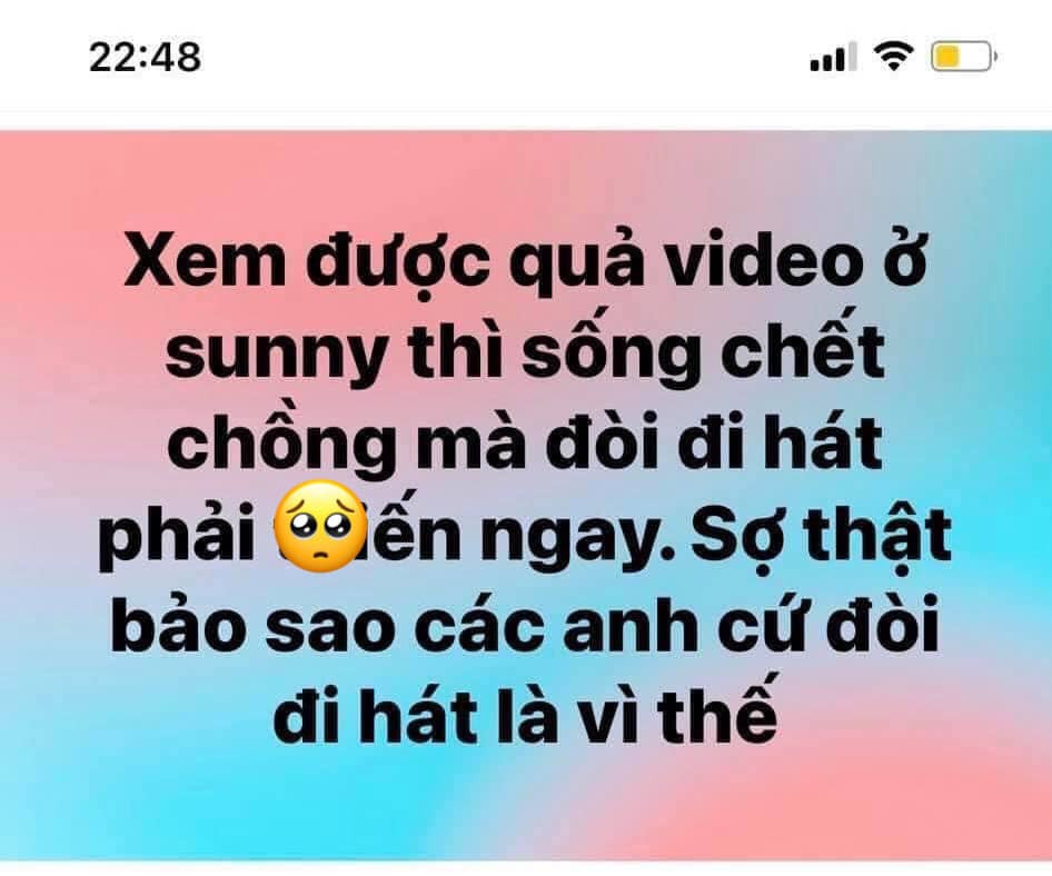 Nhiều chị em cũng tỏ ra việc mất niềm tin vào việc hội anh em xin đi hát karaoke.