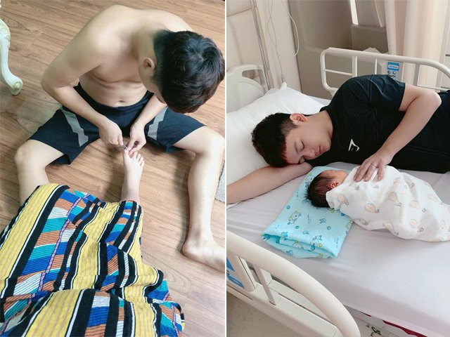 Thay vợ chăm con là điều mà nhiều người chồng nên làm khi bà xã ở cữ.