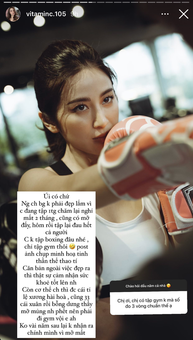 Trong phần Q&amp;A trên Instagram, một fan đã nhắc lại chuyện căng chỉ da mặt với ý xin tư vấn. Đáp lại hot girl đời đầu Ngọc Anh lại là một chữ "Đừng" to đùng.