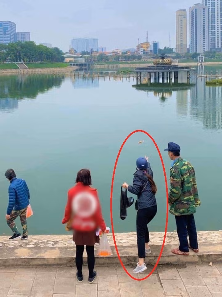 Hình ảnh này khiến không ít người tỏ ra ngờ vực, thật không hiểu khi chú cá tiếp nước có thể bơi được hay không.