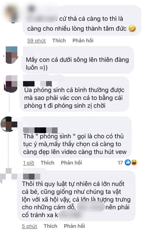 Nhiều người cũng đặt ra nghi vấn liệu họ có tìm hiểu về cá hải tượng long trước khi phóng sinh hay chỉ lựa chọn con cá thật to để quay lên hình cho đẹp?