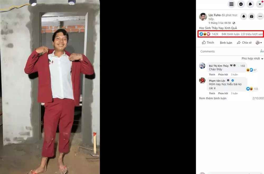 Trước khi mua ô tô, Lộc Fuho còn khoe nhà mới xây. Căn nhà tuy có giá trị không quá lớn nhưng đó là thành quả, ước mơ bấy lâu nay của nam Youtuber dành tặng vợ con.