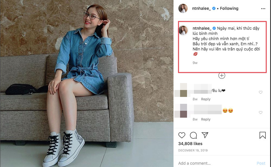 Tuy nhiên, đáng nói ở đây là Nhật Lê không ghi nguồn và dĩ nhiên là khi đọc vào, ai cũng nghĩ chính cô nàng là chủ nhân của dòng tâm sự hay ho ấy.