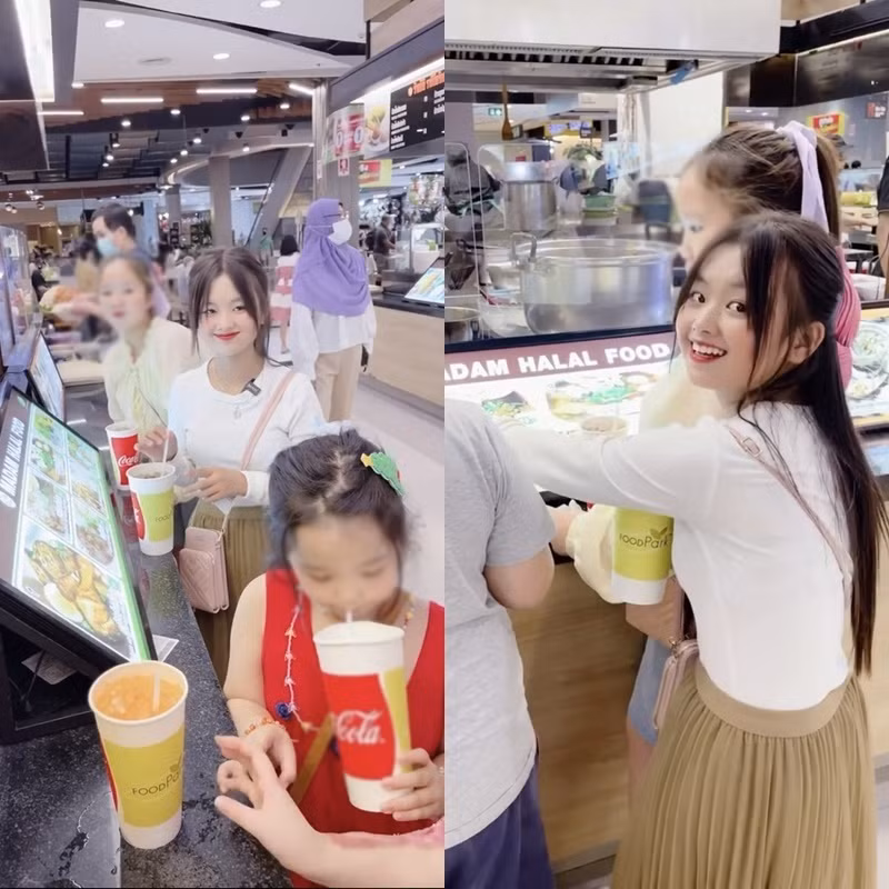 Dù đồ ăn không hợp, thế nhưng cô bé dân tộc vẫn rất tận hưởng khoảng thời gian quý giá tại đây, nhất là khi được ghé thăm các địa điểm nổi tiếng hay trung tâm thương mại.