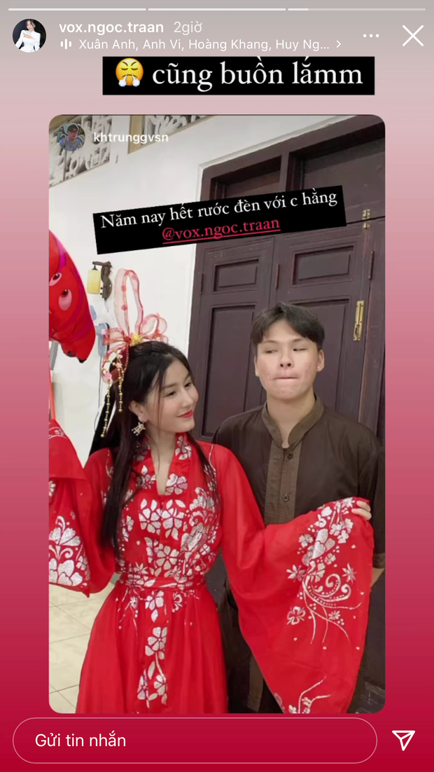 Năm ngoái được đóng vai chị Hằng để phá cỗ và phát quà cho các em nhỏ nên năm nay Võ Ngọc Trân không khỏi hụt hẫng vì tình hình bệnh dịch phức tạp.