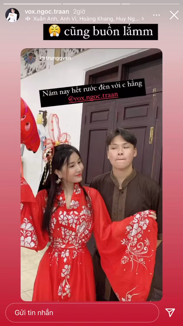 Năm ngoái được đóng vai chị Hằng để phá cỗ và phát quà cho các em nhỏ nên năm nay Võ Ngọc Trân không khỏi hụt hẫng vì tình hình bệnh dịch phức tạp.