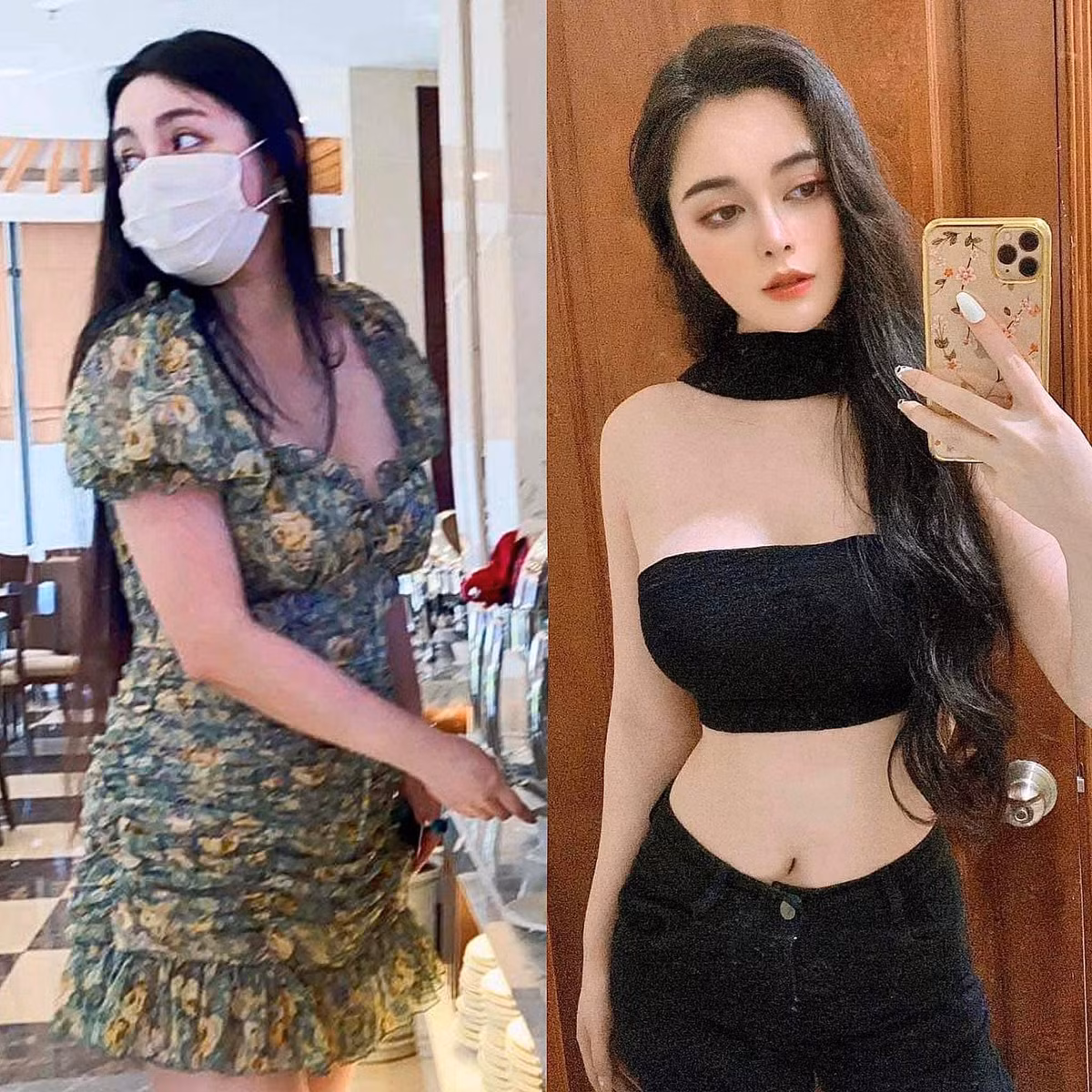 Mới đây, trên trang cá nhân, người đẹp sinh năm 1995 gây bất ngờ khi đăng tải hình ảnh thời mũm mĩm, tròn trịa vì ăn uống khá thoải mái.