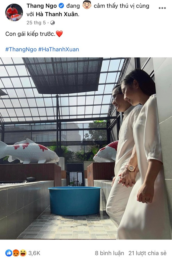 Có vẻ như sau một thời gian ngắn, dư luận đã không còn quá khắt khe đối với chuyện tình của “Vua cá Koi” cùng bà xã kém tuổi. Chính vì điều này, hầu hết bình luận nào Thắng Ngô cùng trả lời rất nhiệt tình và hạnh phúc.