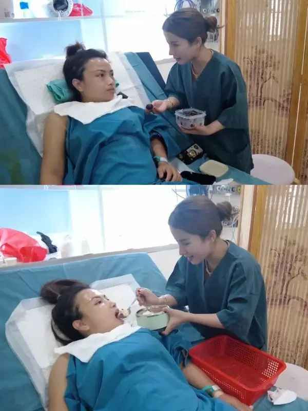 Trước đó, 10 ngày sau khi thẩm mỹ, bà mẹ trẻ đã tới bệnh viện kiểm tra lại các vết thương sau phẫu thuật.