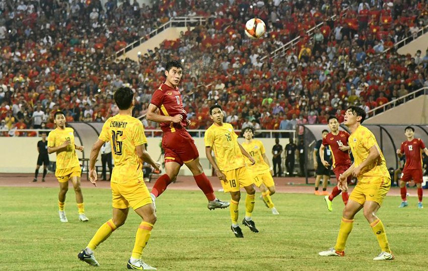 Bàn thắng vào lưới U23 Thái Lan ở trận chung kết SEA Games 31 là điển hình khi Nhâm Mạnh Dũng được đá vị trí tiền đạo sở trường.