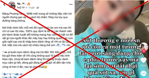 Những hình ảnh, video cắt ghép có mặt nữ tiếp viên hàng không trên cùng nội dung thương cảm, ám chỉ chị là người liên quan đến vụ việc đang thu hút sự chú ý của nhiều người.