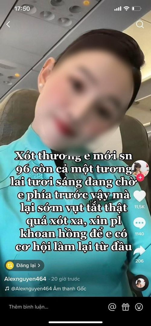Ngô Thu Thủy (26 tuổi, tiếp viên hàng không Vietnam Airlines ) choáng váng khi đọc một chia sẻ trên Facebook với nội dung: "Trời ơi, thương em ấy quá, chỉ mới có 26 tuổi mà lại vào vòng lao lý. Em còn biết bao ước mơ" kèm theo hình ảnh cá nhân của mình.