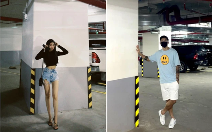 Đáng chú ý nhất, Đoàn Văn Hậu tặng hoa và ôm Doãn Hải My tại đêm chung kết Hoa hậu Việt Nam.