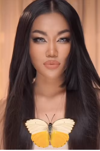 Từng nhận bản thân "xấu lạ" nhưng khi được make up chỉn chu Lê Thuỵ cũng thu hút chẳng kém ai.