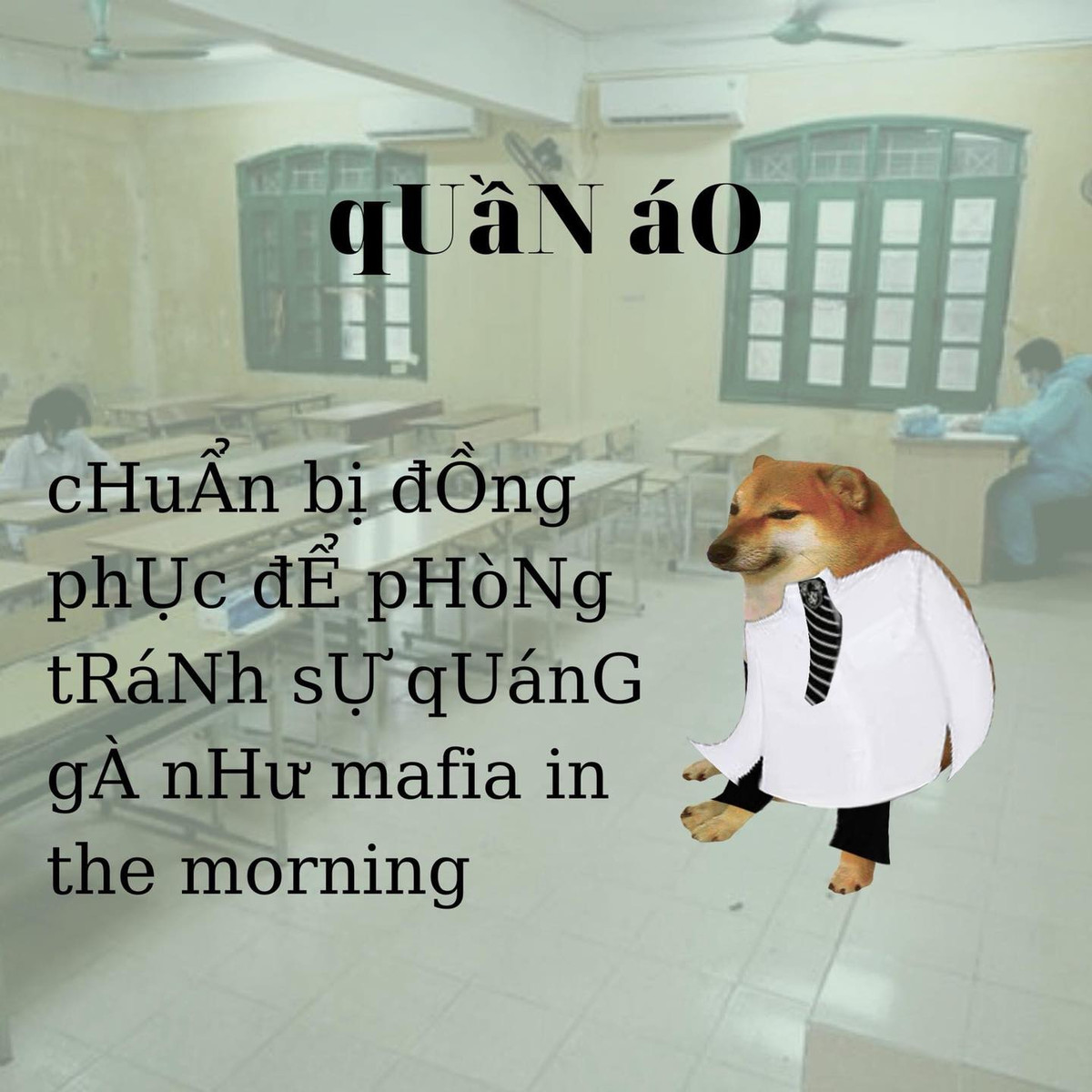 Để gây ấn tượng với các giám thị hãy mạc đồng phục học sinh.