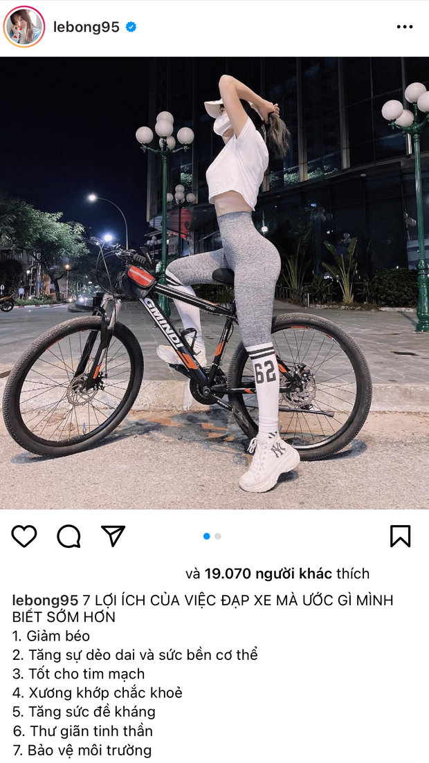 Mới đây, danh sách ồn ào của hot girl Lê Bống lại dài thêm với việc đăng đàn chia sẻ lợi ích đạp xe nhưng phô trọn vòng 3 kém duyên khiến không ít netizen ngao ngán.