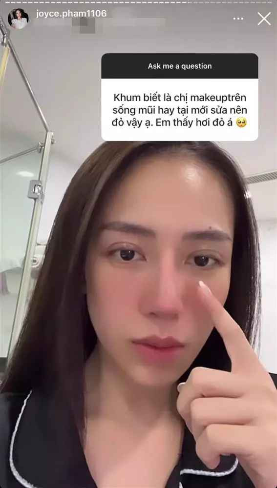 Dễ dàng nhận thấy, chiếc mũi của con gái Minh Nhựa đã được nâng cao hơn, phần cánh mũi được thu hẹp, tổng thể gương mặt trông hài hòa và sắc nét hơn hẳn trước.