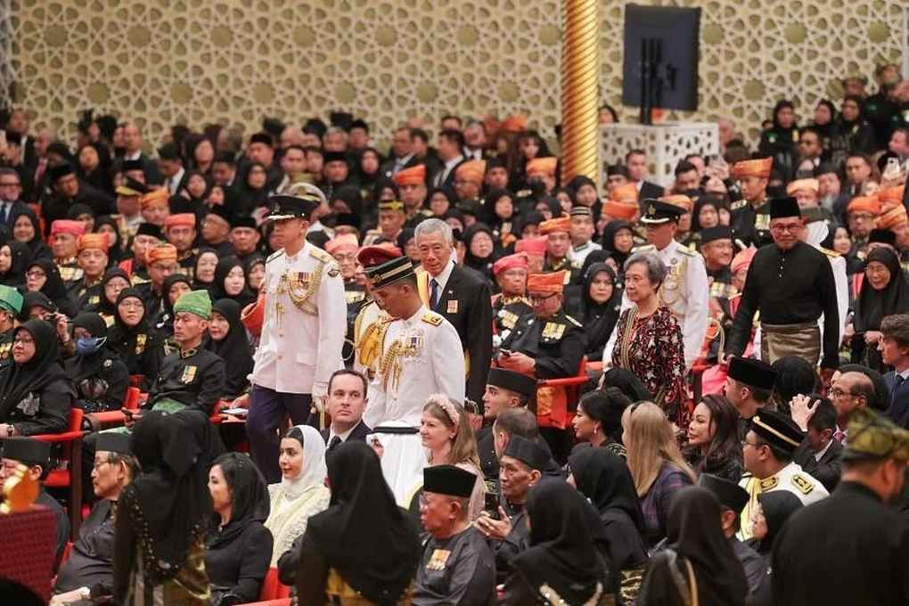 Bên cạnh đó, lãnh đạo nhiều quốc gia cũng có mặt tại hôn lễ như Tổng thống Indonesia Joko Widodo, Tổng thống Philippines Ferdinand Marcos Jr, Thủ tướng Malaysia Anwar Ibrahim, Thủ tướng Singapore Lý Hiển Long (Ảnh: MCI).