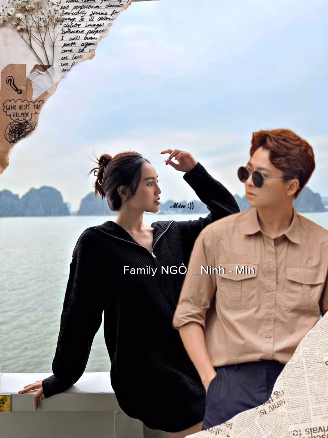 Không chỉ có Karik, Ngô Kiến Huy cũng là nam phụ được dân mạng đưa vào những bức ảnh có mặt Ninh Dương Lan Ngọc.