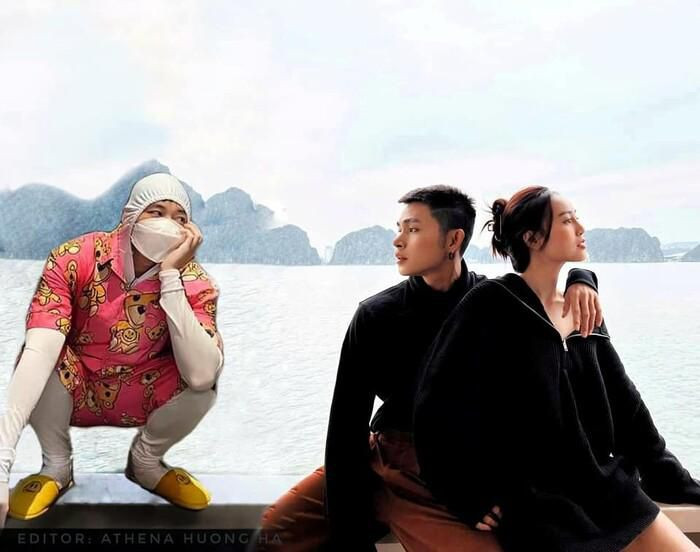 Không chỉ hợp nội dung bức ảnh mà biểu cảm trên khuôn mặt của 3 nhân vật cũng vô cùng thú vị.