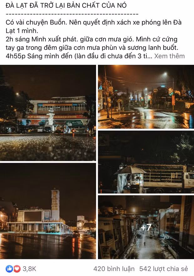  Đà Lạt ghi dấu ấn trong lòng du khách phương xa bởi khí hậu mát mẻ quanh năm, những thắng cảnh thiên nhiên tuyệt đẹp cùng các điểm check-in xinh lung linh mọc lên ngày càng nhiều. Vì thế, cái danh xưng "thành phố buồn" gắn với vùng đất này cũng dần trở nên xa lạ