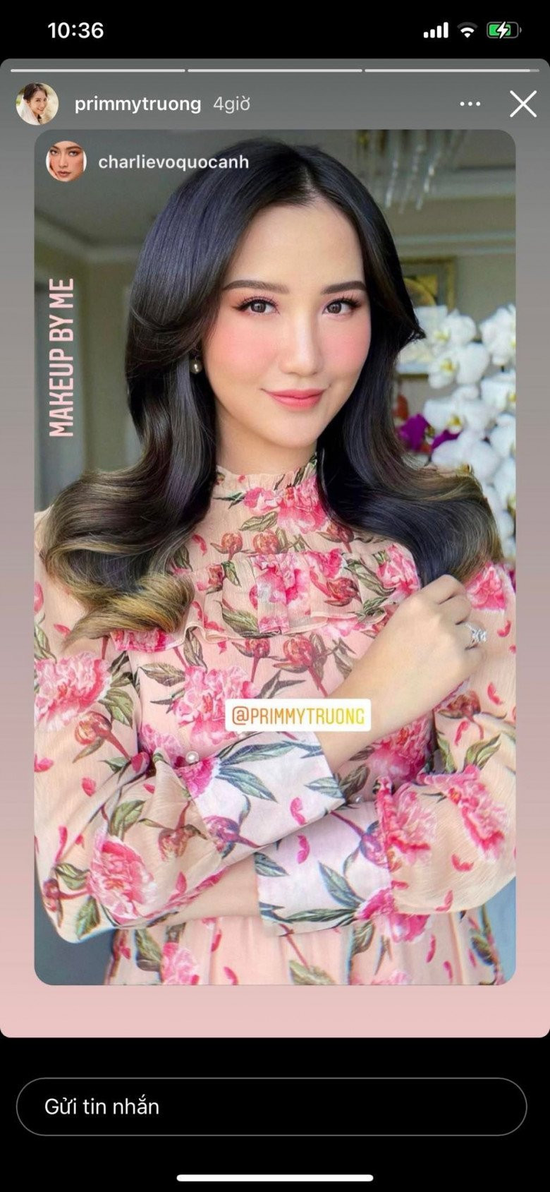 Từ bộ cánh cho tới gout trang điểm, làm tóc, Primmy Trương xinh đẹp không nói nên lời dù chỉ tút tát nhẹ nhàng.