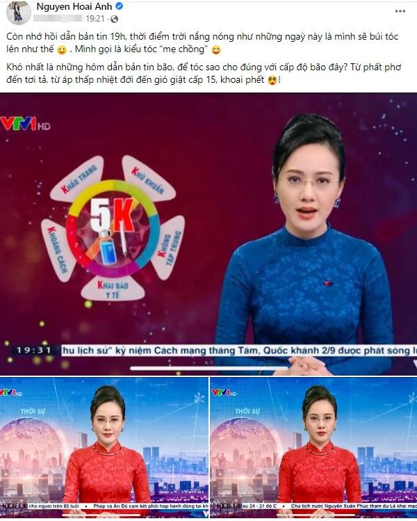 Trên Facebook cá nhân, BTV Hoài Anh có bài đăng gây chú ý. Cô ôn lại một trong những kỷ niệm khó quên trong nghề, thời điểm còn dẫn Thời Sự 19H.