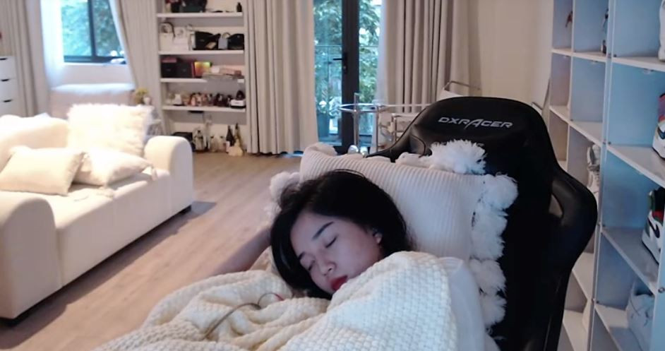 Cụ thể, nữ streamer Linh Ngọc Đàm cho biết cô nàng cảm thấy rất buồn ngủ nên chỉ muốn đi ngủ thôi chứ không muốn chơi game.