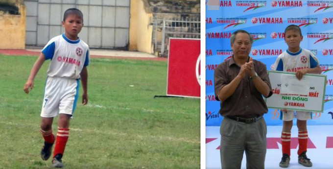 Quang Hải thời chưa dậy thì.