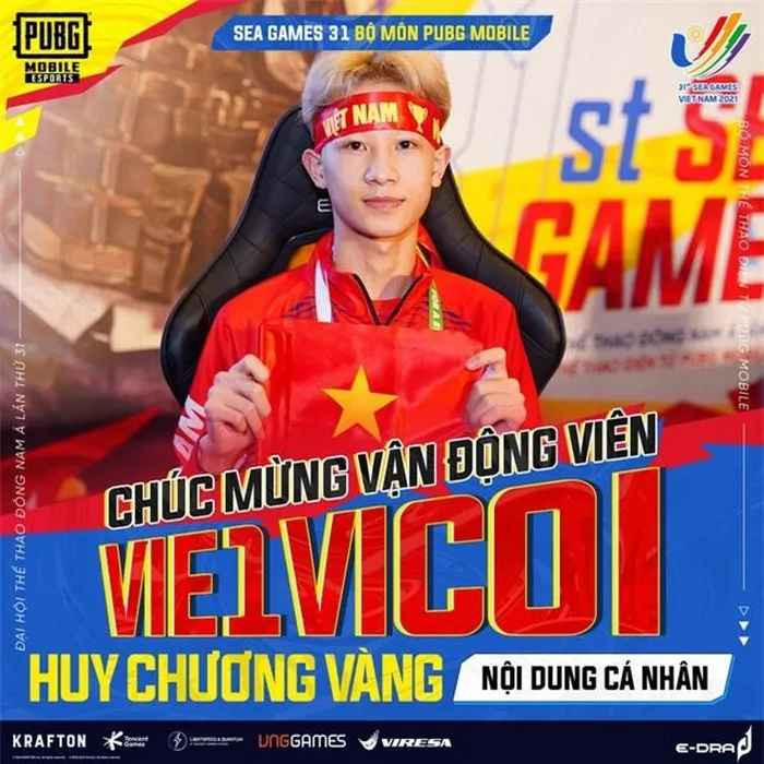 Đáng chú ý, tại SEA Games 31 được tổ chức ở quê nhà, Văn Đông đã mang về tấm huy chương vàng ở nội dung thi đấu cá nhân cho đội tuyển PUBG Mobile Việt Nam.