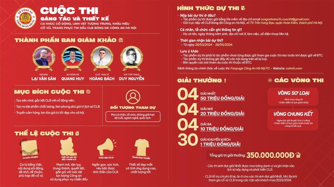 CLB Cong an Ha Noi phat dong cuoc thi sang tac ca khuc co dong