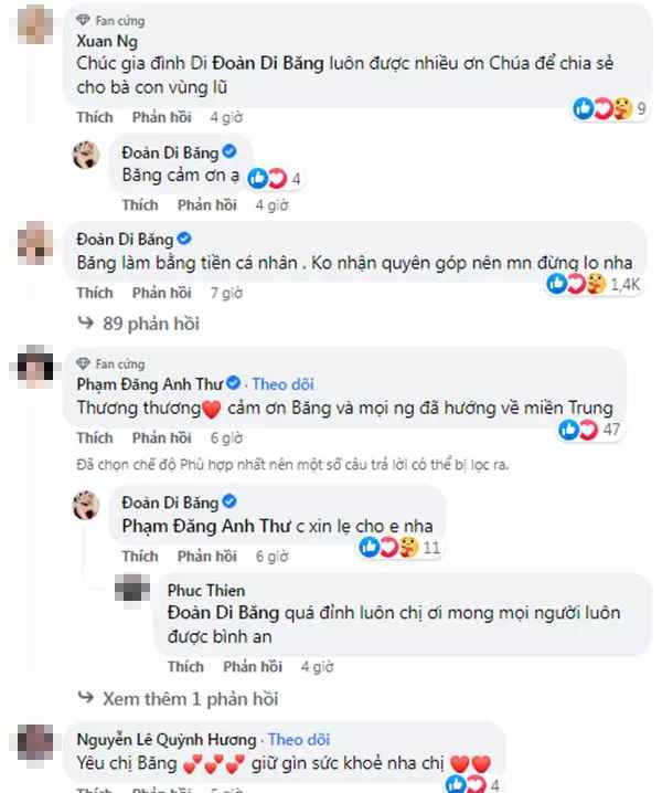 "Tối hôm qua, bà ấy (ý chỉ Đoàn Di Băng - PV) đã hết giận anh rồi. Cho anh vô ngủ chung rồi. Nhưng bà 'khều' anh xin 1 tỷ. Anh hỏi để làm gì, bà ấy nói em đi miền Trung, lại còn bảo không đủ em xin thêm sau. Chuyến này xác định anh sẽ bán đồ sấp mặt để bù tiền rồi", chồng Đoàn Di Băng than thở.