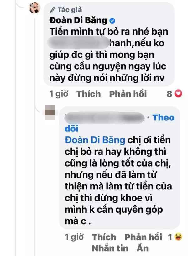 Trước đó, ngay khi biết tin bão số 4 có tên quốc tế là Noru đổ bộ một số tỉnh miền Trung, Đoàn Di Băng có chia sẻ gây chú ý.