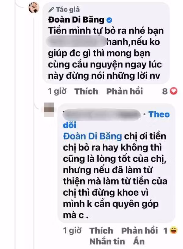 Trước đó, ngay khi biết tin bão số 4 có tên quốc tế là Noru đổ bộ một số tỉnh miền Trung, Đoàn Di Băng có chia sẻ gây chú ý.