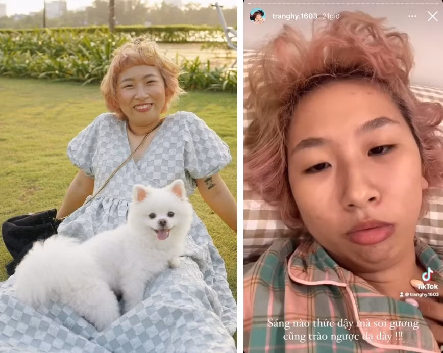 Cụ thể trên trang cá nhân của mình, "thánh lầy" Trang Hý vừa than thở rằng: "Sáng nào thức dậy mà soi gương cũng trào ngược dạ dày".