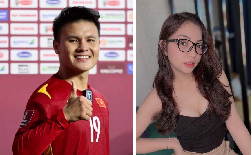 Nhật Lê luôn là cái tên gây chú ý hàng đầu trong số những bóng hồng gắn liền với chàng cầu thủ đội tuyển Việt Nam - Nguyễn Quang Hải.